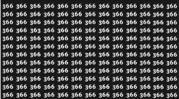 بازی فکری : از هر 100 نفر فقط یک نفر که تو 6 ثانیه عدد متفاوت و پیدا می کنه!