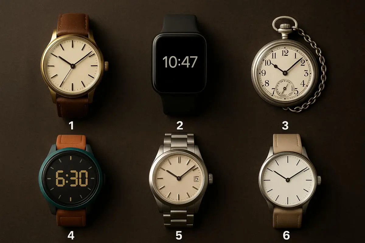 تست شخصیت شناسی : یک ساعت را انتخاب کنید تا بفهمید چقدر  بروز هستید!