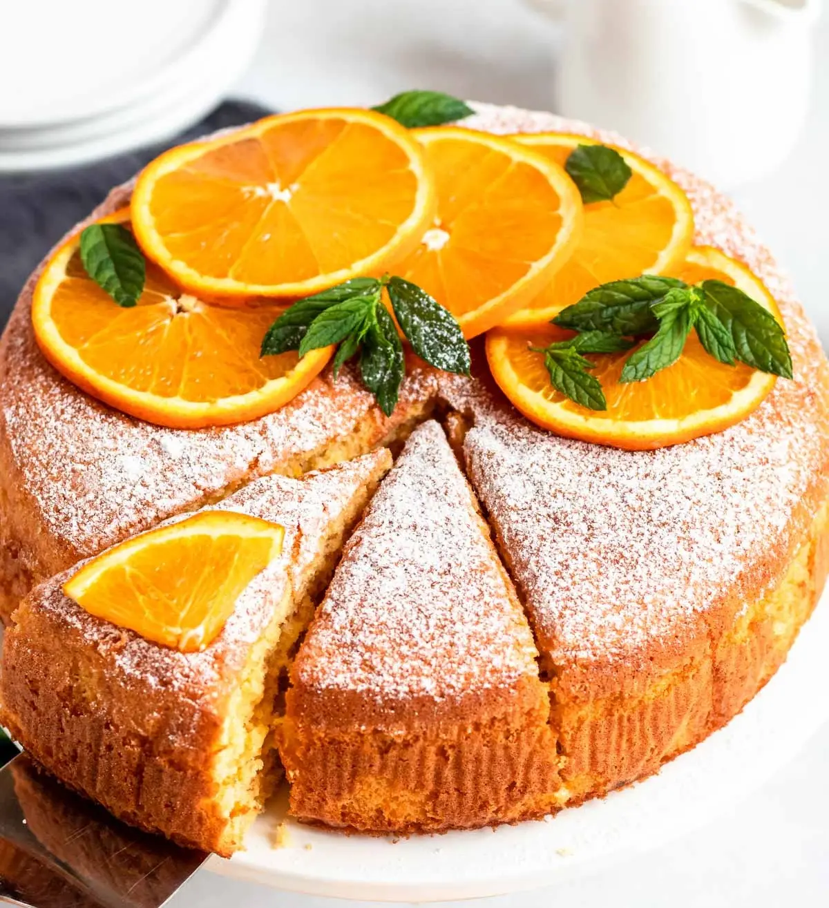 طرز تهیه کیک پرتقالی همراه با سس پرتقال