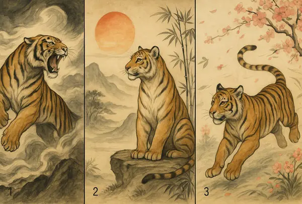 تست شخصیت شناسی : یک ببر را انتخاب کنید تا بفهمید چقدر شجاعت دارید!