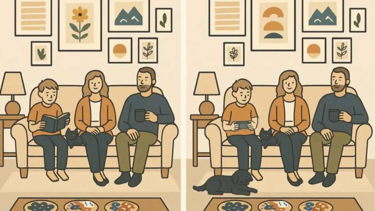 بازی فکری : کسانی که ضریب هوشی ۱۳۰ دارند میتوانند در ۱۴  ثانیه ۴ تفاوت را پیدا کنند