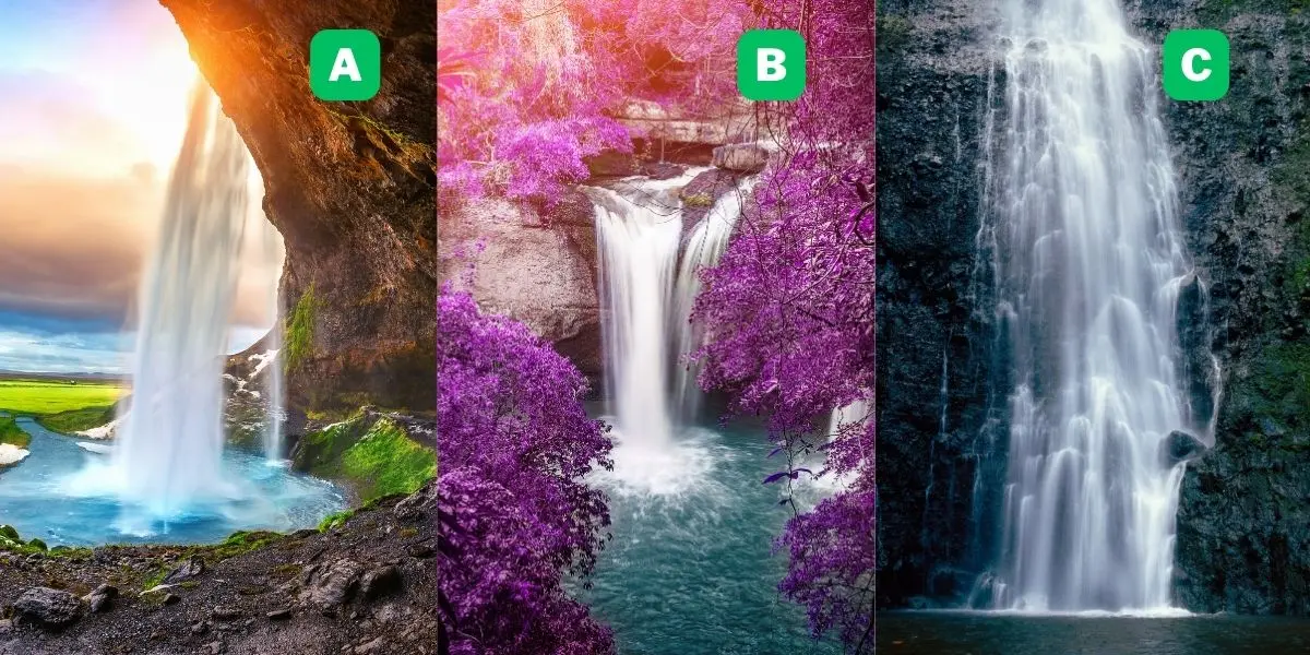 تست شخصیت شناسی | بگو دوست داری کدوم آبشار و بری تا بهت بگم چقدر برای عشقت بی قرار و بی تابی
