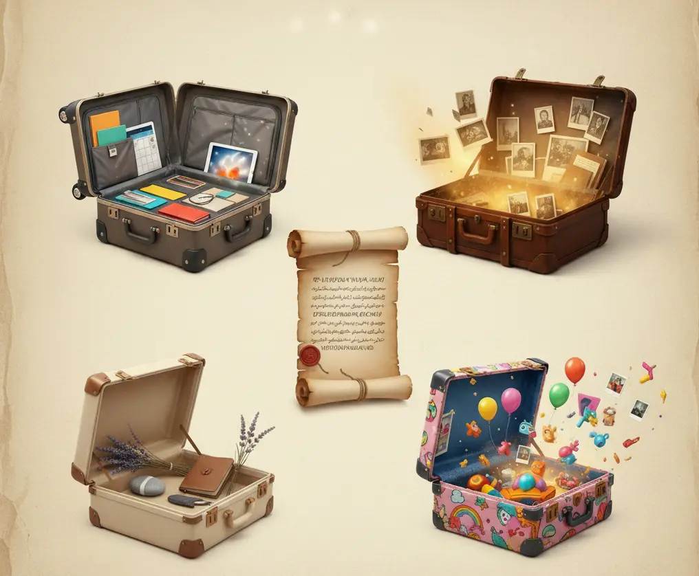 تست شخصیت شناسی : چمدان مورد علاقه خود را انتخاب کنید و بفهمید در گذشته چه چیزی باعث غم و اندوه شما شده است!