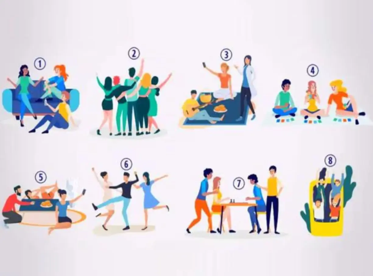 تست شخصیت شناسی | یک گروه از دوستان و انتخاب کنید تا خودتو بیشتر بشناسی
