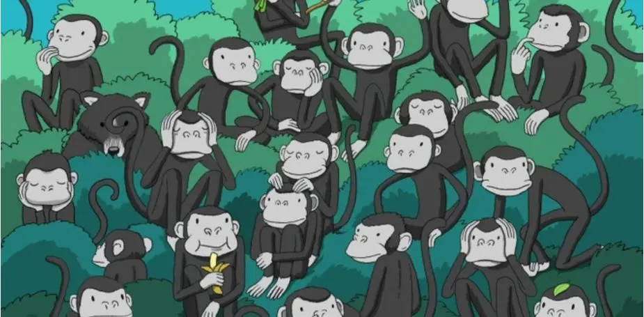 بازی فکری : نابغه‌های واقعی تو 5 ثانیه خرس پنهان و پیدا می کنند!