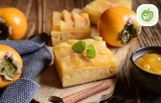 طرز تهیه کیک خرمالو خانگی مخصوص شب یلدا