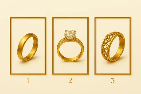 تست شخصیت شناسی : با انتخاب یک انگشتر بفهمید چقدر پول و دارایی برای شخصیتتان مهم هست!