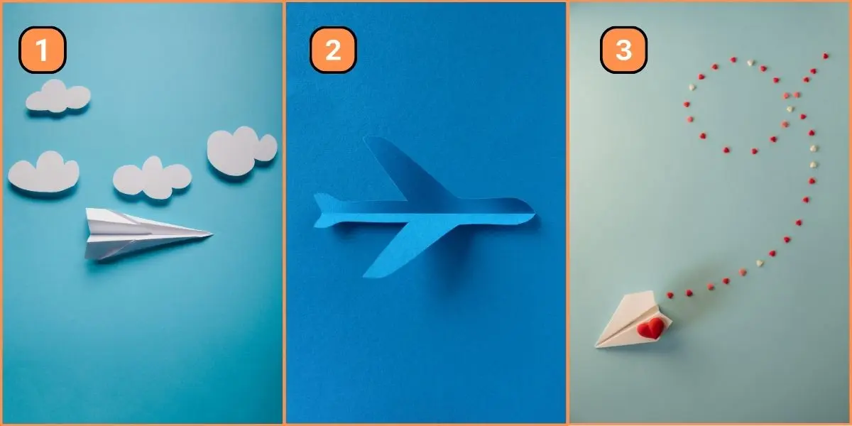 کودک درون شما زنده است یا بزرگسال جدی؟ با انتخاب یک هواپیمای کاغذی شخصیت خود را کشف کنید!