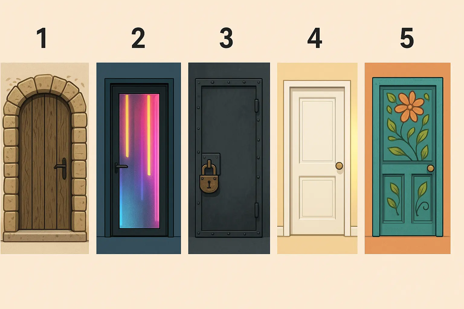 تست شخصیت‌شناسی : یک در را انتخاب کن، تا بفهمید چقدر وابسته به افراد هستید!