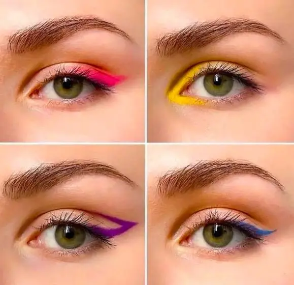 خط چشم رنگی و شیک برای عید نوروز | رنگ های جذاب که چشم‌ها را کشیده تر و گیرا نشان می‌دهند