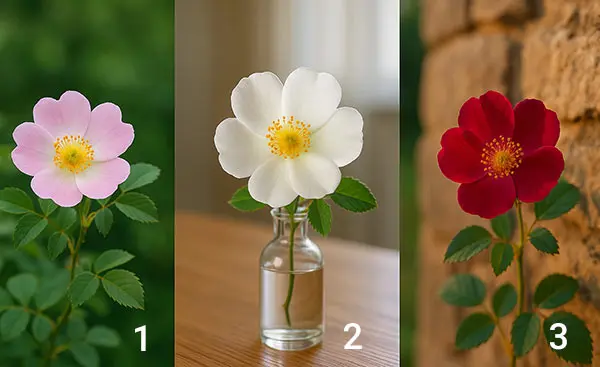 تست شخصیت شناسی : یک گل نسترن را انتخاب کنید تا بفهمید چقدر دل نازک هستید