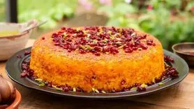 طرز تهیه با قارچ و ۳ بادمجان این ته‌چین مجلسی را درست کن | ته‌چین خوشمزه بدون گوشت و مرغ