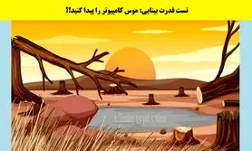 تست هوش | تیزبینا تو این بیابون میتونین موس رو پیدا کنین؟