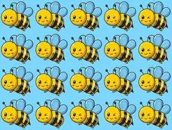 بازی فکری :فقط اوناییکه مثل عقاب تیزبین و دقیق هستن تو 4 ثانیه زنبور متفاوت و پیدا می کنند!