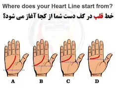 تست روانشناسی | ببین خط قلبت تو کف دستت چه شکلیه تا بگم چه قدر اهل عشق و وفاداری