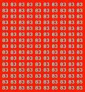 بازی فکری : فقط نوابغ تیزهوش تو 5 ثانیه عدد 85 و پیدا می کنند!