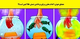 تست هوش | یک آدم عاقل سعی میکنه از کدوم مخزن طلا رو برداره؟ | شما بودی کدوم رو انتخاب میکردی