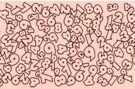 بازی فکری: عدد ۵ قایم شده وسط لشکر عددها! اگه تو ۵ ثانیه پیداش کنی یعنی شده چشمهات عقابیه!