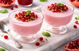 طرز تهیه فرنی انار؛ دسر خوشمزه یلدایی 