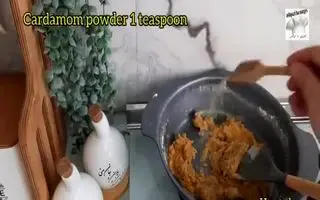 طرز تهیه رولت خرما و گردو مقوی کمتر از 15 دقیقه