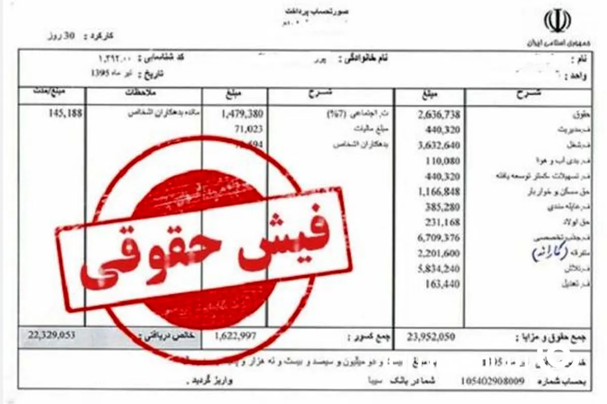  خبر مهم درباره بارگذاری فیش حقوقی جدید بازنشستگان