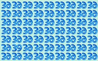 بازی فکری : در کمتر از 8 ثانیه عدد 39 را میان 39 های وارونه پیدا کن!