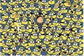 بازی فکری : فقط ۲٪ از نابغهها میتوانند در ۷ ثانیه، ۳ موز را بین مینیونها پیدا کنند!