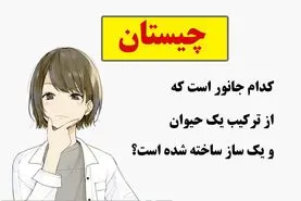 چیستان روز { کدام جانور است که از ترکیب یک حیوان و یک ساز ساخته شده است؟