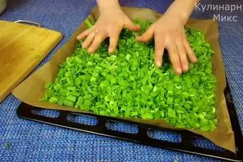 ترفند جادویی خشک کردن پیازچه بدون تغییر رنگ و بو | با این ترفند همیشه پیازچه دارید