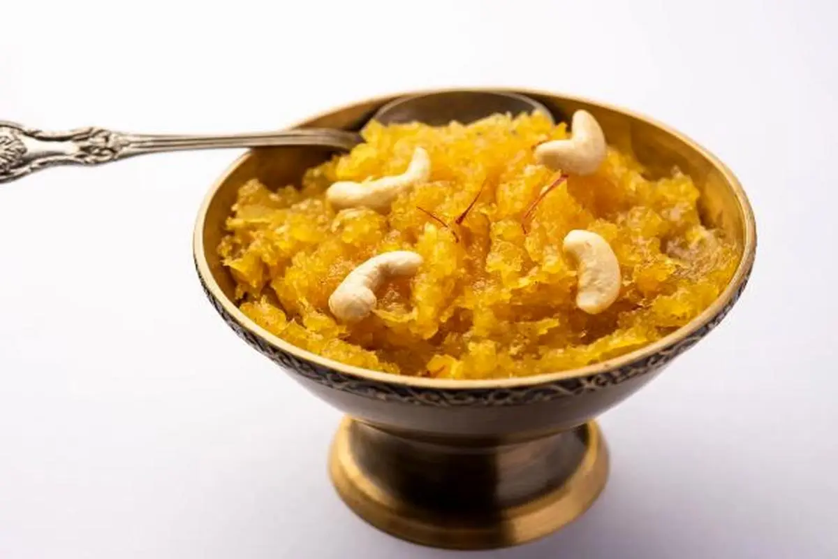 ‌طرز تهیه حلوای شیرازی زرد