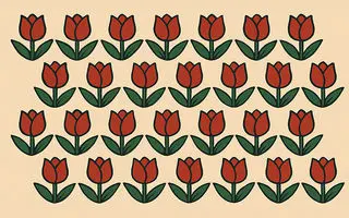 بازی فکری : لاله متفاوت کدام است؟ فقط نابغه ها تو 5 ثانیه پیداش می کنند!