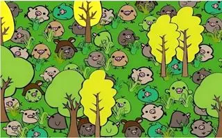 بازی فکری : اگر چشمات مثل سوپرمنه، این خوک را در جنگل گنجشک‌ها پیداش کن!