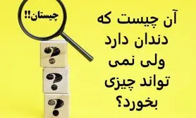 چیستان آسان | آن چیست که دندان دارد ولی نمی تواند چیزی بخورد؟