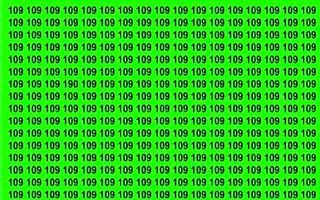 بازی فکری : فقط تیزبین های واقعی عدد 190 را در 6 ثانیه پیدا می کنند!