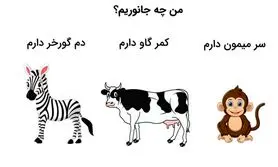 تست هوش | آن چه جانوری است که سر میمون، کمر گاو و دم گورخر دارد؟