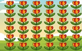 بازی فکری :  اگر تمرکز بالایی دارید گل لاله متفاوت را در 5 ثانیه پیدا کنید!