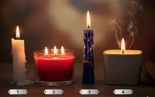 تست شخصیت شناسی : با انتخاب یک شمع رازهای قلب تان آشکار می شود!