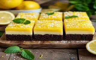کیک براونی لیمویی؛ یه عصرانه خوش‌حال‌کننده با بوی بهشت