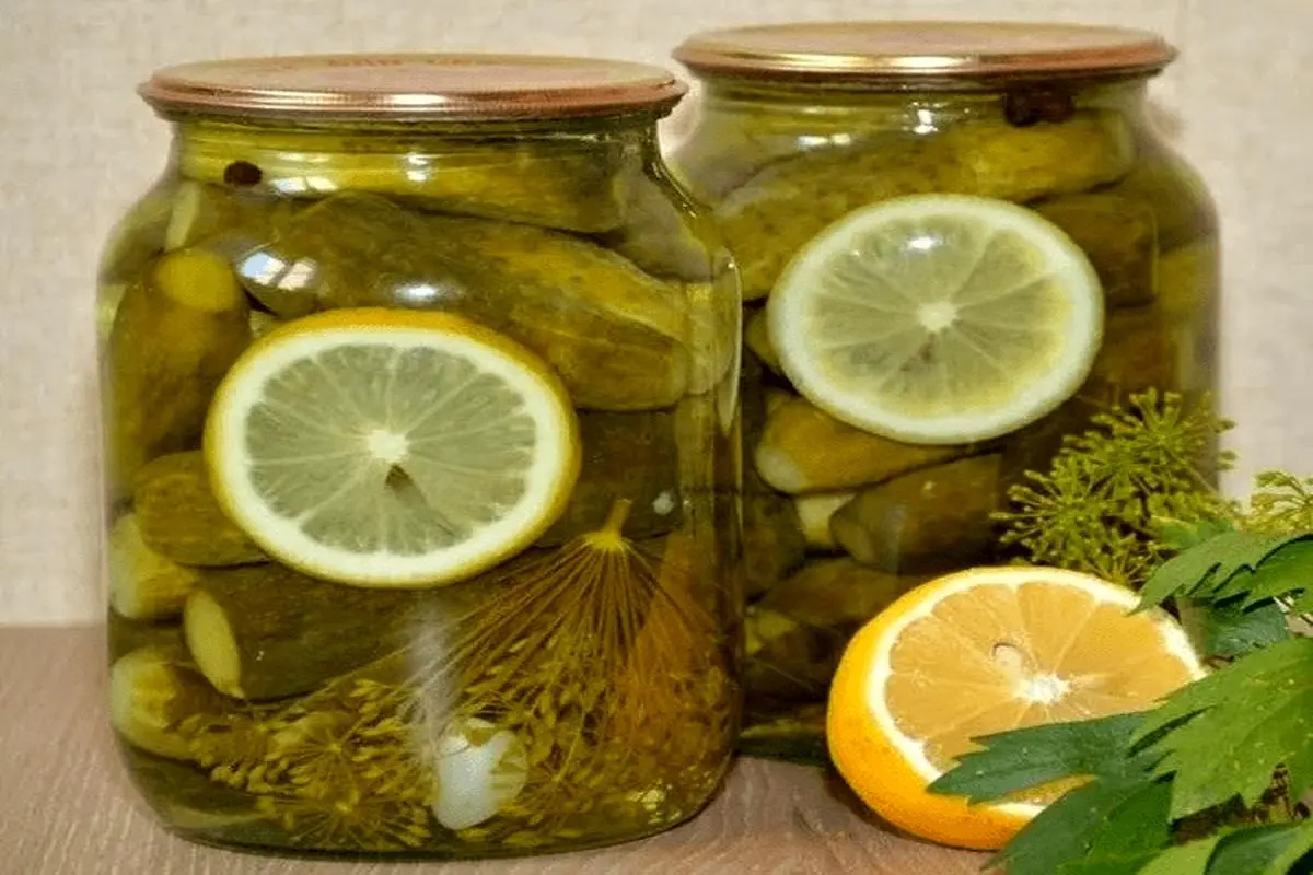 طرز تهیه خیار شور ترکی با خردل و لیمو