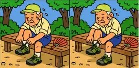 بازی فکری : فقط نابغههای واقعی میتوانند در عرض ۱۴ ثانیه، ۳ تفاوت پیرمرد را پیدا کنند!