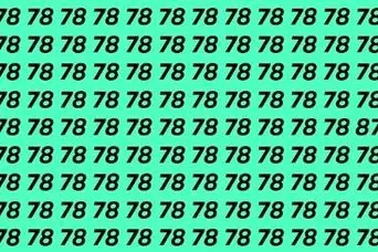 بازی فکری: فقط ۳٪ می‌توانند عدد ۸۷ را در ۷ ثانیه بین عدد ۷۸ پیدا کنند!