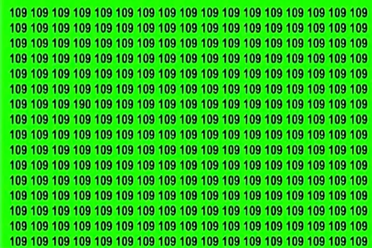 بازی فکری : فقط اونایی که دید عقابی دارند 190  رو تو 6 ثانیه پیدا می کنند!