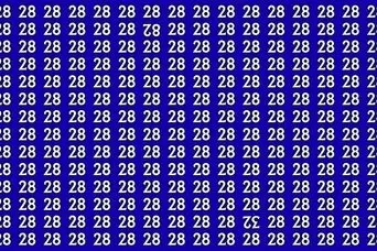 تست هوش : فقط 7 چشم عقابی ها می‌ توانند عددهای متفاوت 82 و  32 را در عرض 8 ثانیه پیدا کنند!