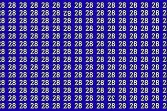 تست هوش : فقط 7 چشم عقابی ها می‌ توانند عددهای متفاوت 82 و  32 را در عرض 8 ثانیه پیدا کنند!