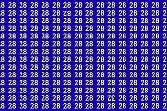 تست هوش : فقط 7 چشم عقابی ها می‌ توانند عددهای متفاوت 82 و  32 را در عرض 8 ثانیه پیدا کنند!