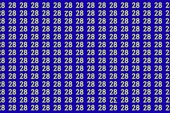 تست هوش : فقط 7 چشم عقابی ها می‌ توانند عددهای متفاوت 82 و  32 را در عرض 8 ثانیه پیدا کنند!