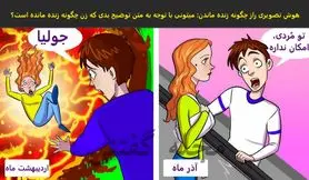 تست هوش | باهوشا سریع با دلیل بگین زن چطوری زنده مونده؟