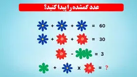 تست هوش | ریاضیدان ها سریع جواب جای خالی رو پر کنند + جواب تست