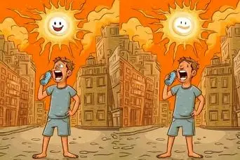 بازی فکری : فقط تیزبین‌ترین افراد می‌توانند هر ۵ تفاوت را در این دو تصویر پیدا کنند