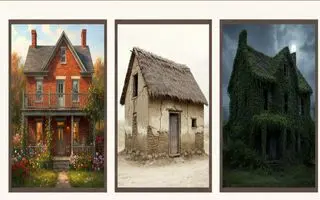 تست شخصیت شناسی : با انتخاب یک خانه‌ قدیمی بفهمید چه چیزی از گذشته برایتان ارزشمنده!